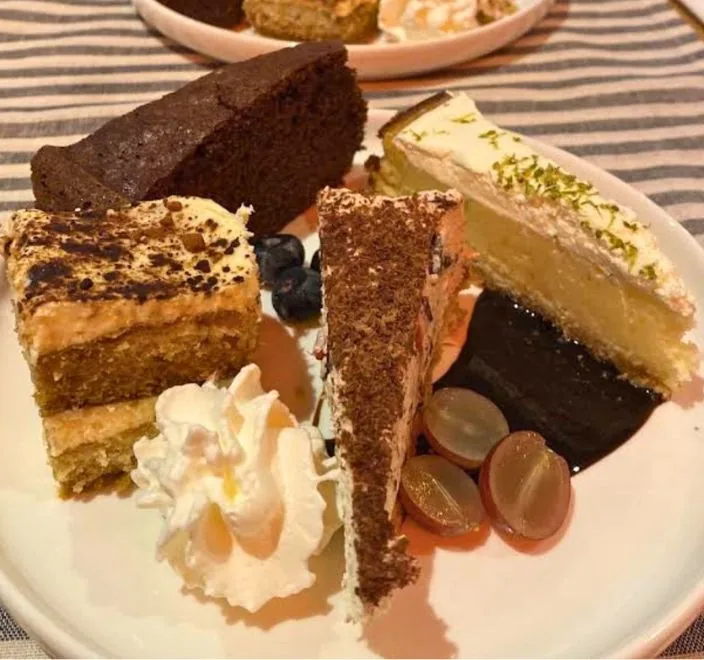 A spread of homemade Italian desserts at GP Osteria